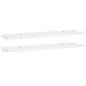 vidaXL Repisa para marcos de fotos 2 uds MDF blanco 80x9x3 cm vidaXL Repisa para marcos de fotos 2 uds MDF blanco 80x9x3 cm