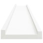 vidaXL Repisa para marcos de fotos 2 uds MDF blanco 80x9x3 cm vidaXL Repisa para marcos de fotos 2 uds MDF blanco 80x9x3 cm