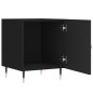 vidaXL Mesita de noche madera de ingeniería negro 40x40x50 cm vidaXL Mesita de noche madera de ingeniería negro 40x40x50 cm