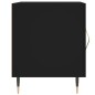 vidaXL Mesita de noche madera de ingeniería negro 40x40x50 cm vidaXL Mesita de noche madera de ingeniería negro 40x40x50 cm