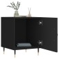 vidaXL Mesita de noche madera de ingeniería negro 40x40x50 cm vidaXL Mesita de noche madera de ingeniería negro 40x40x50 cm