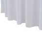 vidaXL Fundas elásticas para mesa 2 uds con falda 150x74 cm blanco vidaXL Fundas elásticas para mesa 2 uds con falda 150x74 cm blanco