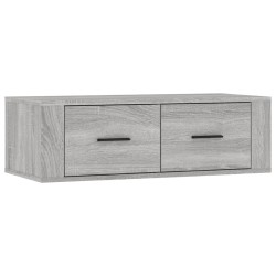 vidaXL Mueble TV colgante madera contrachapada gris Sonoma 80x36x25 cm