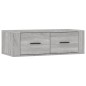 vidaXL Mueble TV colgante madera contrachapada gris Sonoma 80x36x25 cm