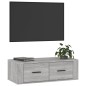 vidaXL Mueble TV colgante madera contrachapada gris Sonoma 80x36x25 cm