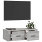 vidaXL Mueble TV colgante madera contrachapada gris Sonoma 80x36x25 cm