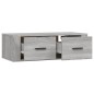 vidaXL Mueble TV colgante madera contrachapada gris Sonoma 80x36x25 cm