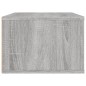 vidaXL Mueble TV colgante madera contrachapada gris Sonoma 80x36x25 cm