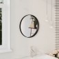 vidaXL Espejo de pared negro 40 cm vidaXL Espejo de pared negro 40 cm
