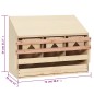 vidaXL Ponedero para gallinas 3 compartimentos madera pino 72x33x54 cm vidaXL Ponedero para gallinas 3 compartimentos madera pino 72x33x54 cm