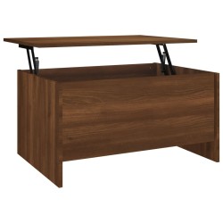 vidaXL Mesa de centro madera contrachapada roble marrón 80x55,5x41,5cm
