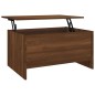 vidaXL Mesa de centro madera contrachapada roble marrón 80x55,5x41,5cm