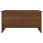 vidaXL Mesa de centro madera contrachapada roble marrón 80x55,5x41,5cm