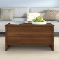 vidaXL Mesa de centro madera contrachapada roble marrón 80x55,5x41,5cm