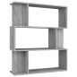 vidaXL Estantería/Biombo madera contrachapada gris Sonoma 80x24x96 cm vidaXL Estantería/Biombo madera contrachapada gris Sonoma 80x24x96 cm