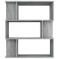 vidaXL Estantería/Biombo madera contrachapada gris Sonoma 80x24x96 cm vidaXL Estantería/Biombo madera contrachapada gris Sonoma 80x24x96 cm