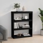 vidaXL Estantería/divisor de espacios madera pino negro 80x30x103,5 cm vidaXL Estantería/divisor de espacios madera pino negro 80x30x103,5 cm