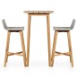 vidaXL Set mesa y sillas de bar 3 pzas madera maciza acacia vidaXL Set mesa y sillas de bar 3 pzas madera maciza acacia