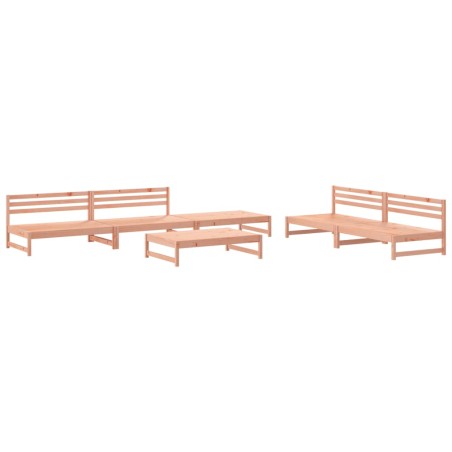 vidaXL Juego de muebles de jardín 6 pzas madera maciza abeto Douglas