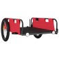 vidaXL Remolque para bicicletas hierro y tela Oxford rojo vidaXL Remolque para bicicletas hierro y tela Oxford rojo