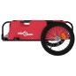 vidaXL Remolque para bicicletas hierro y tela Oxford rojo vidaXL Remolque para bicicletas hierro y tela Oxford rojo