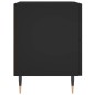 vidaXL Mesita de noche madera de ingeniería negro 40x35x47,5 cm vidaXL Mesita de noche madera de ingeniería negro 40x35x47,5 cm