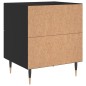vidaXL Mesita de noche madera de ingeniería negro 40x35x47,5 cm vidaXL Mesita de noche madera de ingeniería negro 40x35x47,5 cm