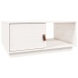 vidaXL Mesa de centro de madera maciza de pino blanco 80x50x35,5 cm