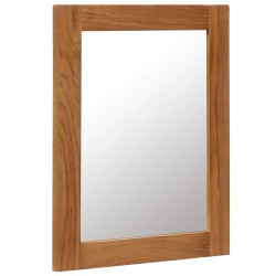 vidaXL Espejo de madera maciza de roble 40x50 cm