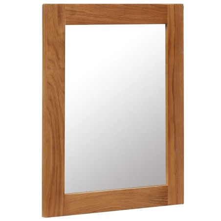 vidaXL Espejo de madera maciza de roble 40x50 cm