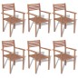 vidaXL Set de comedor exterior 7 piezas de madera maciza de teca