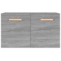 vidaXL Armario de pared madera de ingeniería gris Sonoma 60x36,5x35 cm vidaXL Armario de pared madera de ingeniería gris Sonoma 60x36,5x35 cm