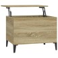 vidaXL Mesa de centro madera contrachapada roble Sonoma 60x44,5x45 cm vidaXL Mesa de centro madera contrachapada roble Sonoma 60x44,5x45 cm