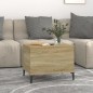 vidaXL Mesa de centro madera contrachapada roble Sonoma 60x44,5x45 cm vidaXL Mesa de centro madera contrachapada roble Sonoma 60x44,5x45 cm