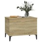 vidaXL Mesa de centro madera contrachapada roble Sonoma 60x44,5x45 cm vidaXL Mesa de centro madera contrachapada roble Sonoma 60x44,5x45 cm