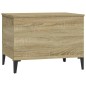 vidaXL Mesa de centro madera contrachapada roble Sonoma 60x44,5x45 cm vidaXL Mesa de centro madera contrachapada roble Sonoma 60x44,5x45 cm