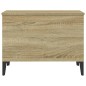 vidaXL Mesa de centro madera contrachapada roble Sonoma 60x44,5x45 cm vidaXL Mesa de centro madera contrachapada roble Sonoma 60x44,5x45 cm