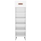 vidaXL Mueble zapatero madera contrachapada blanco brillo 30x35x105 cm vidaXL Mueble zapatero madera contrachapada blanco brillo 30x35x105 cm