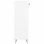vidaXL Mueble zapatero madera contrachapada blanco brillo 30x35x105 cm vidaXL Mueble zapatero madera contrachapada blanco brillo 30x35x105 cm