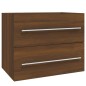 vidaXL Mueble lavabo madera contrachapada roble marrón 60x38,5x48 cm vidaXL Mueble lavabo madera contrachapada roble marrón 60x38,5x48 cm