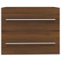 vidaXL Mueble lavabo madera contrachapada roble marrón 60x38,5x48 cm vidaXL Mueble lavabo madera contrachapada roble marrón 60x38,5x48 cm