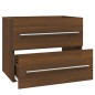vidaXL Mueble lavabo madera contrachapada roble marrón 60x38,5x48 cm vidaXL Mueble lavabo madera contrachapada roble marrón 60x38,5x48 cm