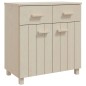 vidaXL Aparador HAMAR madera de pino maciza marrón miel 79x40x80cm vidaXL Aparador HAMAR madera de pino maciza marrón miel 79x40x80cm
