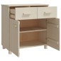 vidaXL Aparador HAMAR madera de pino maciza marrón miel 79x40x80cm vidaXL Aparador HAMAR madera de pino maciza marrón miel 79x40x80cm