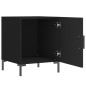 vidaXL Mesita de noche madera de ingeniería negro 40x40x50 cm vidaXL Mesita de noche madera de ingeniería negro 40x40x50 cm