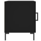 vidaXL Mesita de noche madera de ingeniería negro 40x40x50 cm vidaXL Mesita de noche madera de ingeniería negro 40x40x50 cm