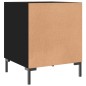 vidaXL Mesita de noche madera de ingeniería negro 40x40x50 cm vidaXL Mesita de noche madera de ingeniería negro 40x40x50 cm