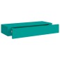 vidaXL Estantes de pared con cajón 2 uds MDF azul 60x23,5x10 cm vidaXL Estantes de pared con cajón 2 uds MDF azul 60x23,5x10 cm