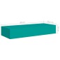 vidaXL Estantes de pared con cajón 2 uds MDF azul 60x23,5x10 cm vidaXL Estantes de pared con cajón 2 uds MDF azul 60x23,5x10 cm