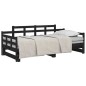 vidaXL Sofá cama extraíble madera maciza de pino negro 2x(90x190) cm vidaXL Sofá cama extraíble madera maciza de pino negro 2x(90x190) cm